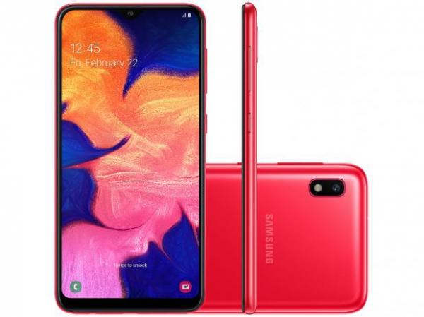 Smartphone / Samsung / A10 / Tela de 6.2 / Dual Sim / 32GB - Vermelho