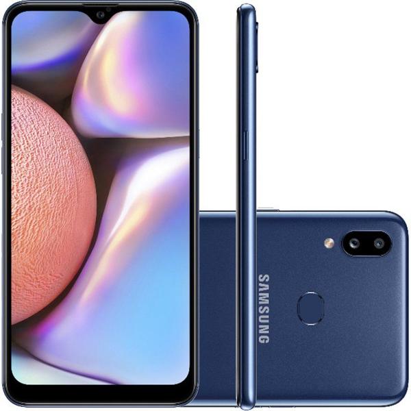 Smartphone Samsung Galaxy A10s 32GB 6.2" 2GB RAM Câmera Traseira Dupla 13MP 2MP Azul