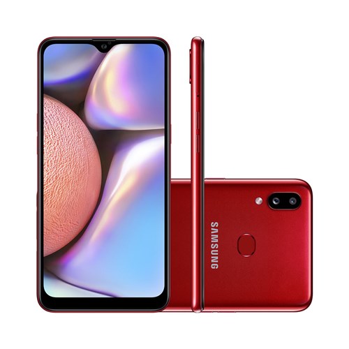 Smartphone Samsung Galaxy A10s 32Gb Vermelho 4G Tela 6.2" Câmera Dupla 13Mp Selfie 8Mp Dual Chip Android 9.0