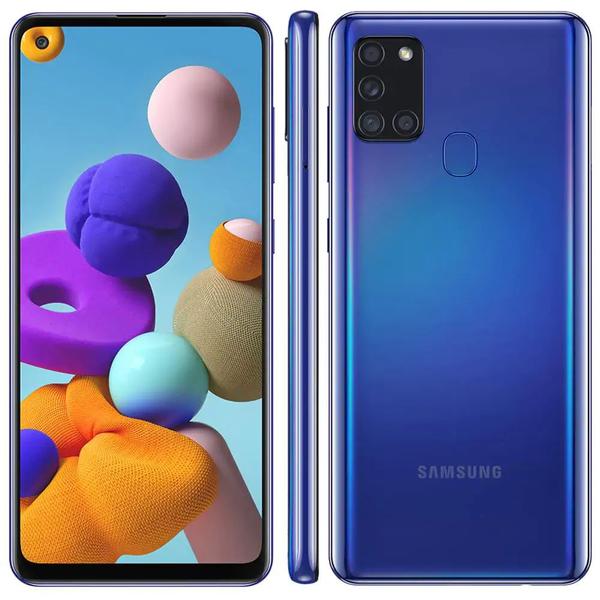Smartphone Samsung Galaxy A21s 64gb Azul 4g - 3gb Ram 6,5