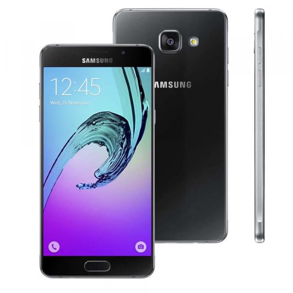 Smartphone Samsung Galaxy A5 2016 Duos A510M/DS Preto com Dual Chip, Tela 5.2", Android 5.1, Câm.13MP e Processador Octa Core 1.6GHz