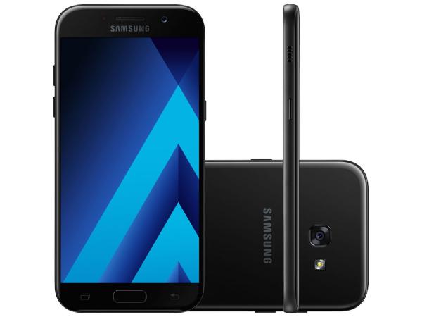 Smartphone Samsung Galaxy A5 2017 32GB Preto - Dual Chip 4G Câm. 16MP + Selfie 16MP Tela 5.2