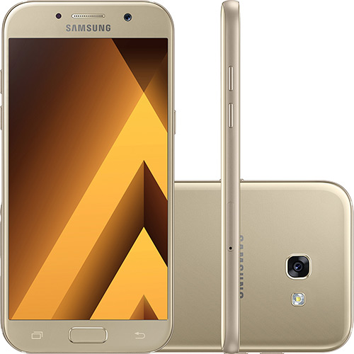 Tamanhos, Medidas e Dimensões do produto Smartphone Samsung Galaxy A5 Dual Chip Android 6.0 Tela 5,2" Octa-Core 1.9GHz 64GB 4G Câmera 16MP - Dourado
