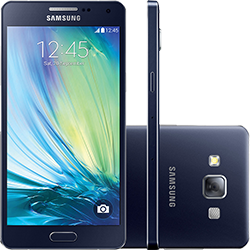 Tamanhos, Medidas e Dimensões do produto Smartphone Samsung Galaxy A5 Duos Dual Chip Android 4.4 Tela 5" 16GB 4G Câmera 13MP - Preto
