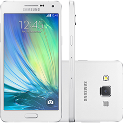 Smartphone Samsung Galaxy A5 Duos Dual Chip Desbloqueado Android 4.4 Tela 5" 16GB 4G Câmera 13MP - Branco