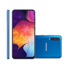Smartphone Samsung Galaxy A50 64GB 4G Tela 6.43 Câm 25+5+8MP Azul