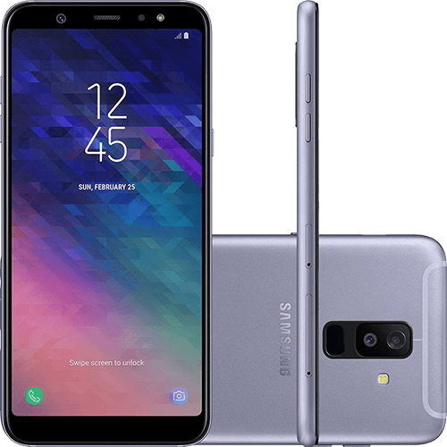 Smartphone Samsung Galaxy A6+ Dual Chip Android 8.0 Tela 6" Octa-Core 1.8GHz 64GB 4G Câmera 16MP F1.7 + 5MP F1.9 (Dual Cam) - Prata