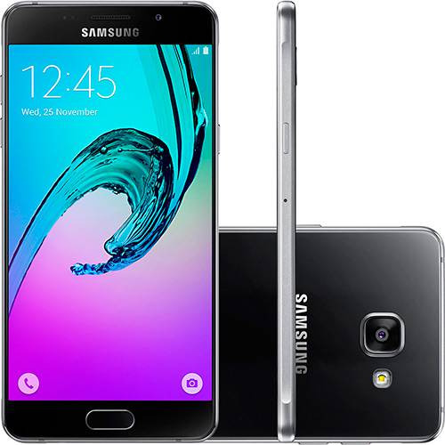 Smartphone Samsung Galaxy A7 2016 Dual Chip Android 5.1 Tela 5.5" 16GB 4G 13MP - Preto