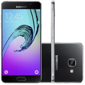 Smartphone Samsung Galaxy A7 2016 Duos A710 Desbloqueado Preto - Android 5.1, Memória Interna 16GB, Câmera 13MP, Tela 5.5"
