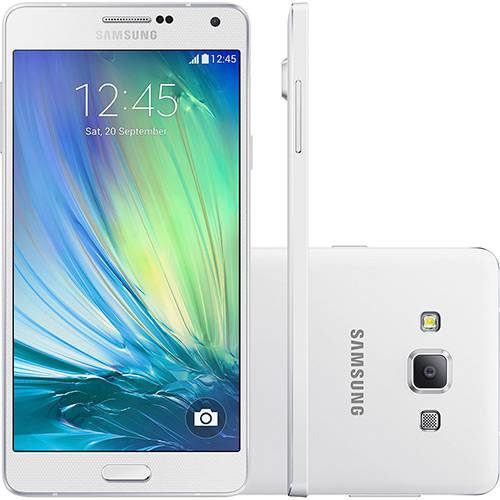 Smartphone Samsung Galaxy A7 Duos Dual Chip Android 4.4 Tela 5.5" 16GB 4G Câmera 13MP - Branco