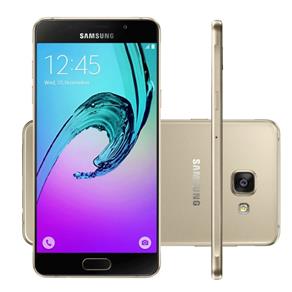 Smartphone Samsung Galaxy A7 Tela de 5.5`` 16 GB Octa Core 4G Dual Chip 13 MP Dourado