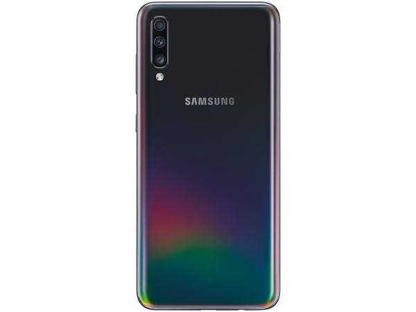 Smartphone Samsung Galaxy A70 128GB Preto 4G - 6GB RAM Tela 6,7” Câm. Tripla Selfie 32MP