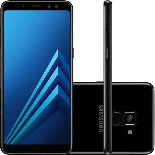 Smartphone Samsung Galaxy A8 64gb + Capa e Película Dual Chip Android 7.1 Tela 5.6" Octa-core 2.2ghz4g Câmera 16mp - Preto