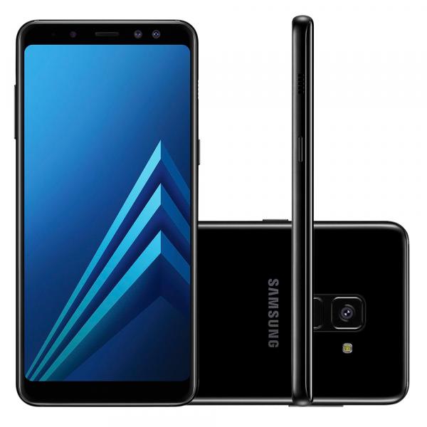 Smartphone Samsung Galaxy A8 64GB Dual Chip 4G Tela 5.6" Câmera 16MP Android 7.1 Preto