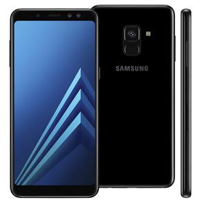 Smartphone Samsung Galaxy A8 Dual Chip, Android 7.1, Câmera 16MP, Proteção IP68, Processador Octa Core e RAM de 4GB, 64GB, Preto, Tela 5,6"
