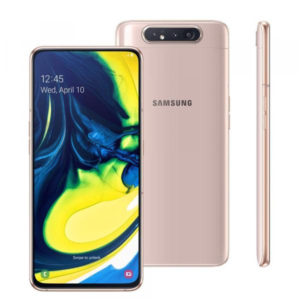 Smartphone Samsung Galaxy A80 6,7" 128GB Câmera Tripla Rosé