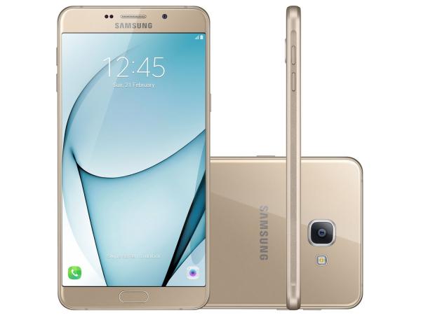 Tudo sobre 'Smartphone Samsung Galaxy A9 32GB Dourado DualChip - 4G Câm. 16MP + Selfie 8MP Tela 6” FHD Octa Core'