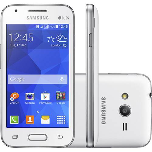 Tudo sobre 'Smartphone Samsung Galaxy Ace 4 Duos Dual Chip Desbloqueado Android 4.4 Tela 4" 4GB 3G Câmera 5MP - Branco'