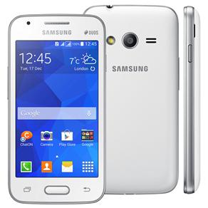 Smartphone Samsung Galaxy Ace 4 Duos G313M/DS Branco com Tela de 4”, Dual Chip, Android 4.4, Câmera 5MP, 3G e Processador Dual Core de 1GHz
