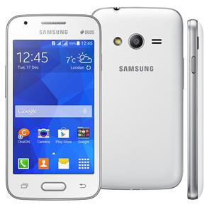 Smartphone Samsung Galaxy Ace 4 Duos SM-G316M/DS Branco com Tela de 4”, Dual Chip, Android 4.4, Câmera 5MP, 3G e Processador Dual Core de 1.2Ghz