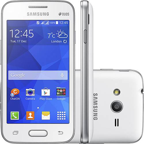 Smartphone Samsung Galaxy Ace 4 Neo Duos Dual Chip Desbloqueado Android 4.4 Tela 4" 4GB 3G Câmera 3MP - Branco