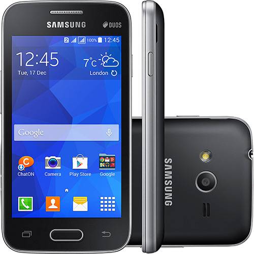 Smartphone Samsung Galaxy Ace 4 Neo Duos Dual Chip Desbloqueado Android 4.4 Tela 4" 4GB 3G Câmera 3MP - Preto
