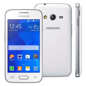 Smartphone Samsung Galaxy Ace 4 Neo SM-G318M Branco Single Chip com Tela de 4”, Android 4.4, Câmera 3MP, 3G e Processador Dual Core de 1.2GHz