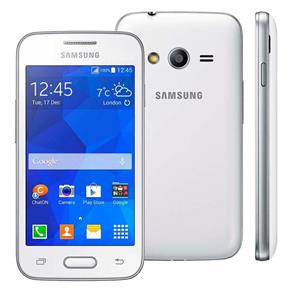 Smartphone Samsung Galaxy Ace 4 Neo Sm-G318M Branco Single Chip com Tela de 4ª, Android 4.4, Câmera 3Mp, 3G e Processador Dual Core de 1.2Ghz