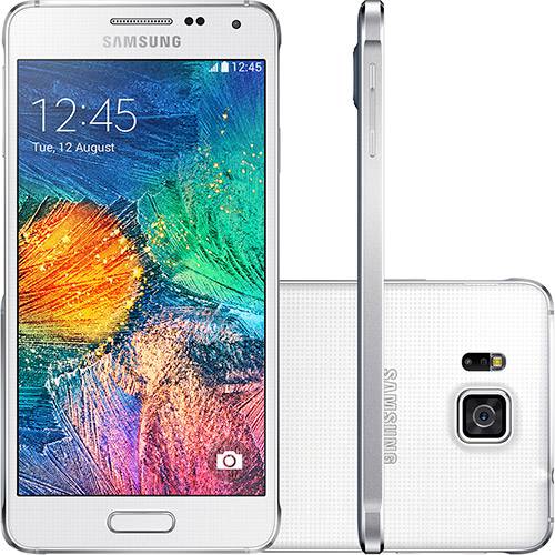 Tudo sobre 'Smartphone Samsung Galaxy Alpha Android 4.4 Tela 4.7" 32GB 4G Câmera 12MP - Branco'