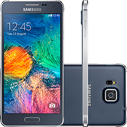 Smartphone Samsung Galaxy Alpha Desbloqueado Tim Android 4.4 Tela 4.7" 32GB 4G Wi-Fi Câmera 12MP - Preto