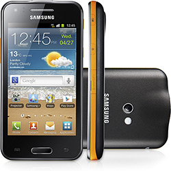 Tudo sobre 'Smartphone Samsung Galaxy Beam GSM Desbloqueado Vivo Cinza Android 2.3 Dualcore 1GHz Tela 4" Câmera 5 MP Flash LED e VGA Frontal Memória Interna de 8GB'