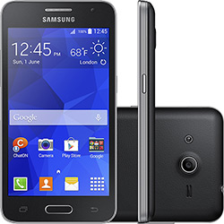 Smartphone Samsung Galaxy Core 2 Desbloqueado Claro Android 4.4 Tela 4.5" 4GB 3G Câmera 5MP - Preto