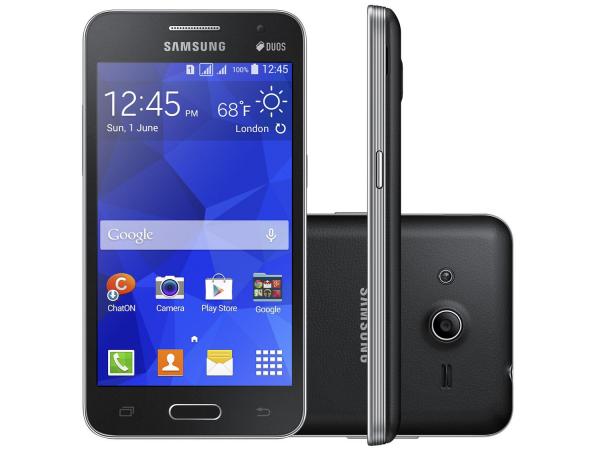 Smartphone Samsung Galaxy Core 2 Duos Dual Chip 3G - Android 4.4 Câm. 5MP Tela 4.5” Proc. Quad Core