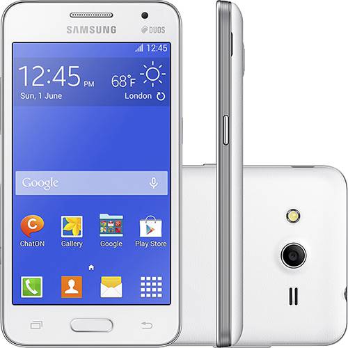 Tudo sobre 'Smartphone Samsung Galaxy Core 2 Duos G355M Dual Chip Android 4.4 Tela 4.5" 3G Wi-Fi Câmera 5MP - Branco'