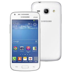 Smartphone Samsung Galaxy Core Plus Branco com Tela 4.3", Dual Chip, Câmera de 5MP, Android 4.3 e Processador Dual Core 1.2 Ghz - Tim