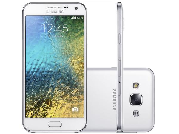 Tudo sobre 'Smartphone Samsung Galaxy E5 Duos 16GB Dual Chip - 4G Câm. 8MP + Selfie 5MP Tela 5” Proc. Quad Core'