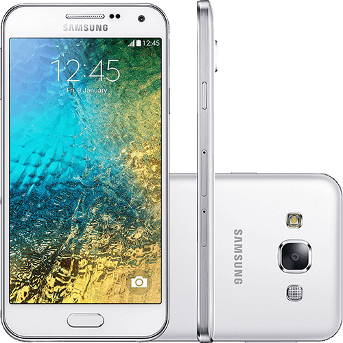 Tudo sobre 'Smartphone Samsung Galaxy E5 Duos Dual Chip Desbloqueado Android 4.4 Tela Amoled HD 5" 16GB 4G Wi-Fi Câmera 8MP - Branco'