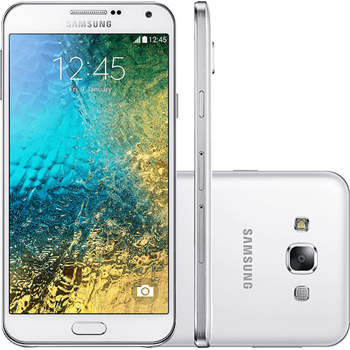 Tudo sobre 'Smartphone Samsung Galaxy E7 Dual Chip Desbloqueado Android 4.4 Tela 5.5" 16GB 4G Wi-Fi Câmera 13MP - Branco'