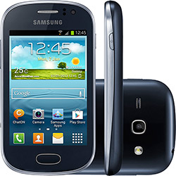 Smartphone Samsung Galaxy Fame Desbloqueado Vivo Android 4.1 Tela 3.5" 4GB 3G Wi-Fi Câmera 5MP GPS - Grafite