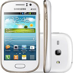 Smartphone Samsung Galaxy Fame Duos S6812 Dual Chip Desbloqueado Tim Android 4.1 Tela 3.5" 4GB Câmera 5MP - Branco