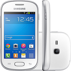 Smartphone Samsung Galaxy Fame Lite S6790 Desbloqueado Vivo Android 4.1 Tela 3.5" 4GB 3G Wi-Fi Câmera 3MP GPS - Branco