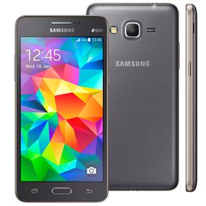 Smartphone Samsung Galaxy Gran Prime 4G Duos SM-G531M Cinza com Tela de 5", Dual Chip, Câmera 8MP, Android 5.1 e Processador Quad Core de 1.2Ghz