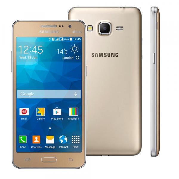 Smartphone Samsung Galaxy Gran Prime Duos, 5", 8MP, Android 5.1 - Dourado