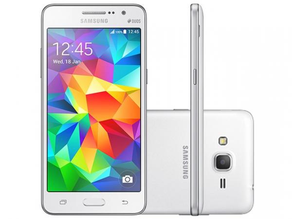 Smartphone Samsung Galaxy Gran Prime Duos 8GB - Branco Dual Chip 3G Câm. 8MP Desbl. TIM