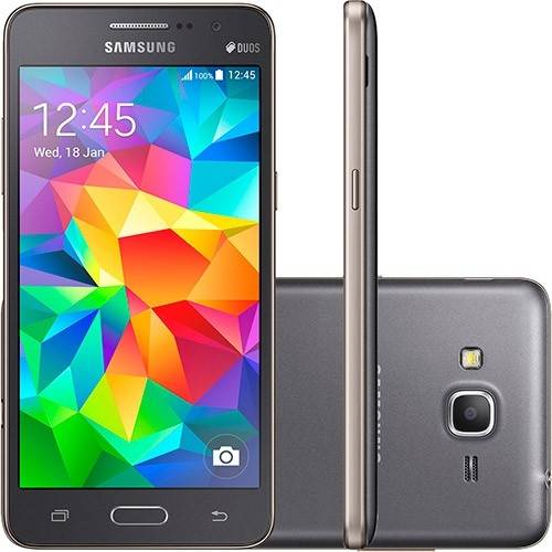 Smartphone Samsung Galaxy Gran Prime Duos Android 4.4 Conexão 3g/Wi-Fi Câmera 8mp Memória 8gb (Tim)