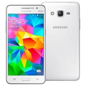 Smartphone Samsung Galaxy Gran Prime Duos Branco com Dual Chip, Tela de 5", Câm. 8MP, Android 4.4 e Processador Quad Core de 1.2Ghz - Tim