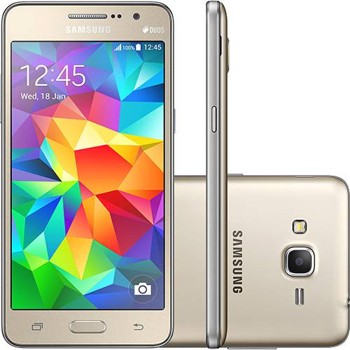 Tudo sobre 'Smartphone Samsung Galaxy Gran Prime Duos Dourado'