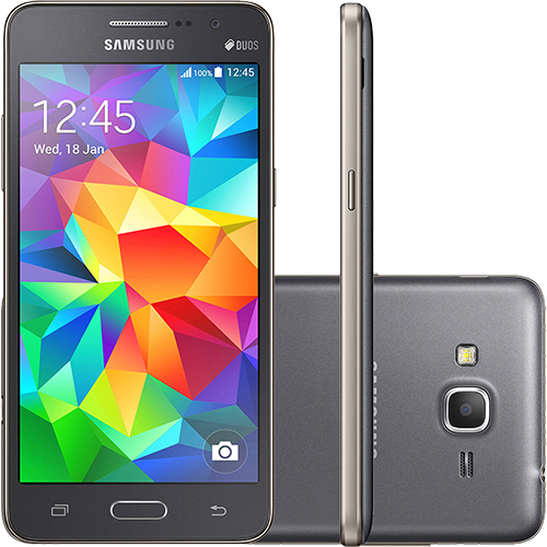 Tudo sobre 'Smartphone Samsung Galaxy Gran Prime Duos Dual Chip Android Tela 5" 8GB 3G Câmera 8MP - Cinza'