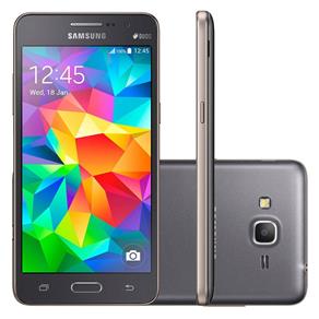 Smartphone Samsung Galaxy Gran Prime Duos 3G Dual Chip Tela 5 Android Quad-Core Memória de 8GB Wi-Fi - G531H Cinza