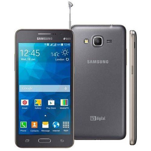 Smartphone Samsung Galaxy Gran Prime Duos G530bt 1.2ghz, 8gb, Tela de 5, 8mp, Tv Digital - Cinza